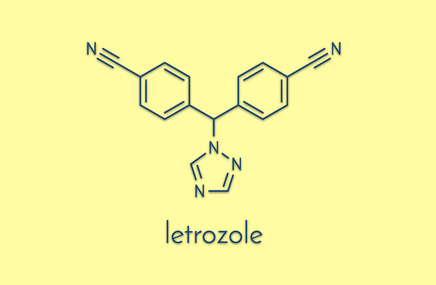 Wzór chemiczny letrozolu